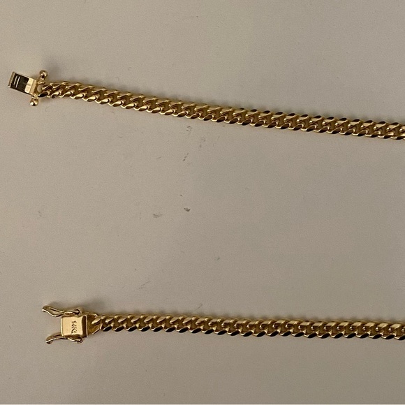 Real Solid 14k Gold Cuban Link Chain - Picture 2 of 2
